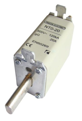 TRACON NT0-100 - Késes biztosító Un=500V AC, 100A, 0, 120kA/500VAC, gG
