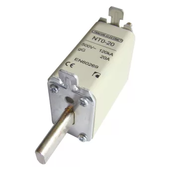   TRACON NT0-20 - Késes biztosító Un=500V AC, 20A, 0, 120kA/500VAC, gG