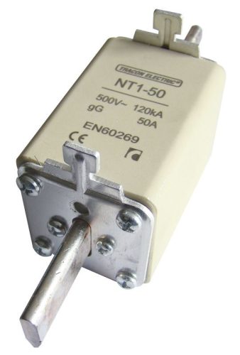 TRACON NT1-100 - Késes biztosító Un=500V AC, 100A, 1, 120kA/500VAC, gG