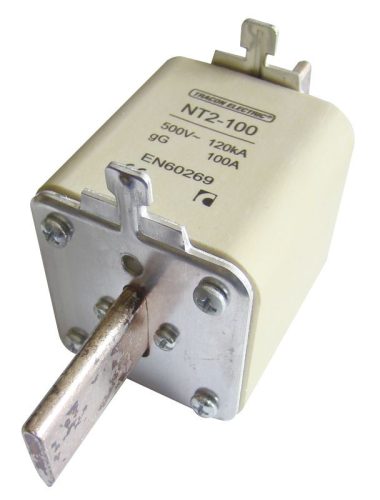 TRACON NT2-100 - Késes biztosító Un=500V AC, 100A, 2, 120kA/500VAC, gG