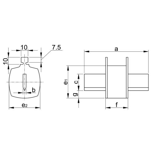 TRACON NTM0-125 - Késes biztosító Un=500V AC, 125A, 0, 120kA/500VAC, aM