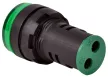 TRACON NYG3-VG - Feszültségmérő, LED jelzőfény,zöld 24-500VAC, d=22mm