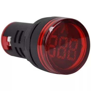   TRACON NYG3-VR - Feszültségmérő, LED jelzőfény,piros 24-500VAC, d=22mm