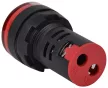 TRACON NYG3-VR - Feszültségmérő, LED jelzőfény,piros 24-500VAC, d=22mm