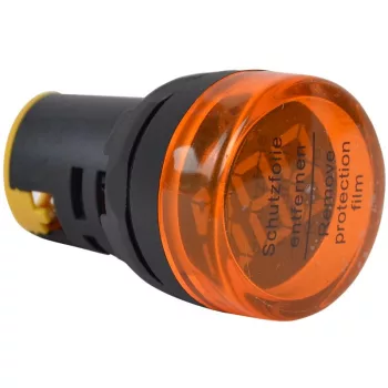   TRACON NYG3-VY - Feszültségmérő, LED jelzőfény,sárga 24-500VAC, d=22mm