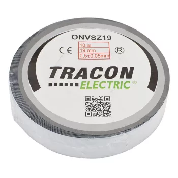   TRACON ONVSZ19 - Önvulkanizáló szalag, fekete 10m×19mm, -40°C-75°C
