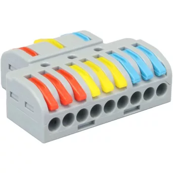   TRACON OVO3P39 - Többpólusú csavar nélküli vezetékösszekötő, nyitható 0,5-4mm2, 32A, 400VAC 3P