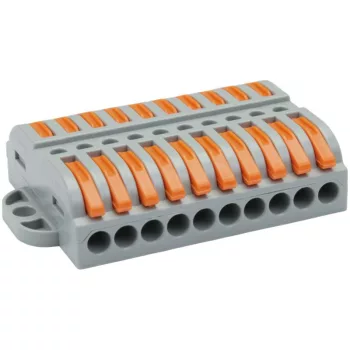   TRACON OVOFT1010 - Csavar nélküli vezetékösszekötő, toldó, nyitható 0,5-4mm2, 32A, 400VAC 10P