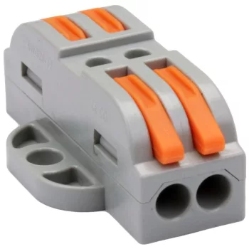   TRACON OVOFT22 - Csavar nélküli vezetékösszekötő, toldó, nyitható 0,5-4mm2, 32A, 400VAC 2P