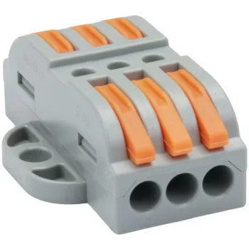   TRACON OVOFT33 - Csavar nélküli vezetékösszekötő, toldó, nyitható 0,5-4mm2, 32A, 400VAC 3P