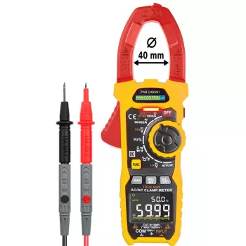   TRACON PAN1000AD - Digitális lakatfogó AC/DC TrueRMS ACV/DCV 600V , ACA/DCA 1000A, R, Hz, C, d=35mm