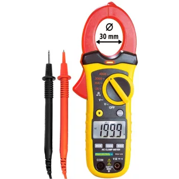   TRACON PAN124 - Digitális lakatfogó ACV/DCV 600V, R, ACA 400A, d=30mm