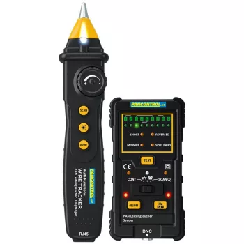   TRACON PANLEITUNGSSUCHER - Vezetékkereső és LAN teszter RJ45, RJ11, BNC