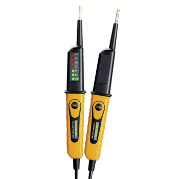   TRACON PANVOLTTESTER400FI - 2 pólusú feszültségvizsgáló LED kijelző és AVK teszter 6‐400V AC/DC, 30mA FI‐Test