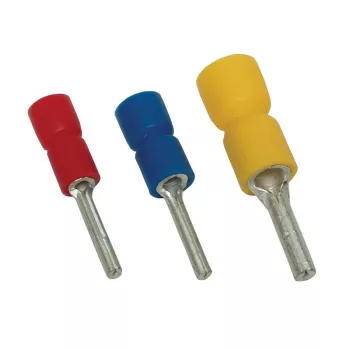   TRACON PCS - Szigetelt csapos saru, ónozott elektrolitréz, piros 1,5mm2, (l1=12mm, d1=1,8mm), PVC