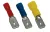 TRACON PCS5 - Szigetelt rátolható csatlakozó csap, sárgaréz, piros 4,8×0,8mm, 1,5mm2