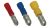 TRACON PH4 - Szigetelt hengeres csatlakozó dugó, elektrolitréz, piros 1,5mm2, (d1=1,8mm, d2=4mm), PVC