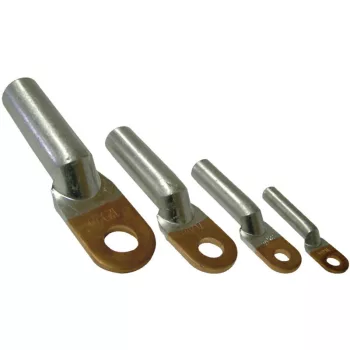   TRACON RA16-6 - Szigeteletlen réz-alumínium szemes csősaru 16mm2, M6, (d1=5,8mm, d2=6,5mm)