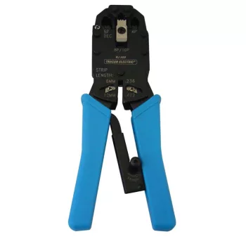   TRACON RJ468 - Vágó- ,csupaszító- és présszerszám RJ.. csatlakozókhoz RJ11, RJ12, RJ45, RJ50