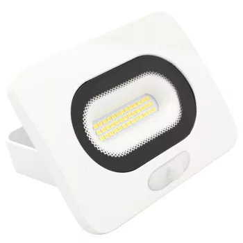   TRACON RSMDLFM10 - SMD fényvető mozgásérzékelővel, fehér 10W, 4000K, IP65, 220-240V AC, 800lm, 110°, 3-10m, EEI=G