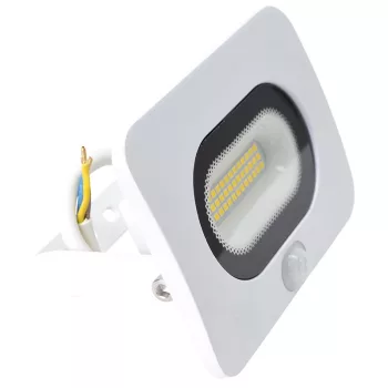   TRACON RSMDLFM20 - SMD fényvető mozgásérzékelővel, fehér 20W, 4000K, IP65, 220-240V AC, 1600lm, 110°, 3-10m, EEI=G