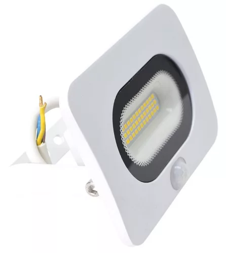 TRACON RSMDLFM20 - SMD fényvető mozgásérzékelővel, fehér 20W, 4000K, IP65, 220-240V AC, 1600lm, 110°, 3-10m, EEI=G