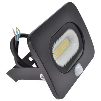   TRACON RSMDLM20 - SMD fényvető mozgásérzékelővel, fekete 220-240V AC, 20W, 4000K, IP65,1600lm, 110°, 3-10m, EEI=G