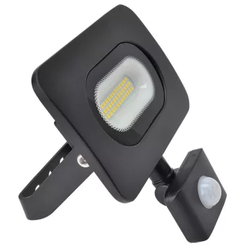   TRACON RSMDLM20H - SMD fényvető mozgásérzékelővel, fekete 220-240V,20W,4000K,IP65,1600lm,120°, 10s-7min, 3-10m, EEI=G