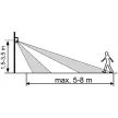 TRACON RSMDLM50 - SMD fényvető mozgásérzékelővel, fekete 220-240V AC, 50W, 4000K, IP65, 4000lm, 110°, 3-10m, EEI=G