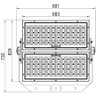TRACON RSMDZ1000W - LED fényvető 100-240V,50Hz,1000W,148000lm,4000K,IP65,60°,EEI=D