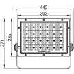 TRACON RSMDZ240W - LED fényvető 100-240V,50Hz,240W,36000lm,4000K,IP65,60°,EEI=D