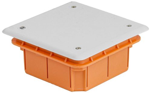 TRACON S100X100 - Süllyesztett, négyzetes kötődoboz 98×98x45(33) mm, IP20