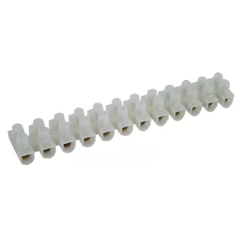   TRACON S3A-H-L - Flex. nyomólemezes sorozatkapocs, H profil, 12 tag, natúr 2,5mm2, 450VAC, 16A, PP