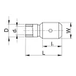 TRACON SCS6 - Szigetelt rátolható csatlakozó csap, sárgaréz, sárga 6,3×0,8mm, 6mm2