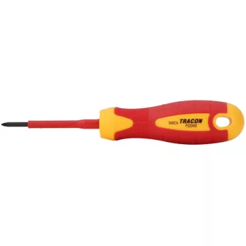   TRACON SD3060PZ0 - Csavarhúzó, Pozidriv, 1000V-raszigetelt, CrV PZ0 3×60mm, AC 1000V