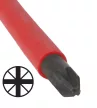 TRACON SD5080PZ1 - Csavarhúzó, Pozidriv, 1000V-raszigetelt, CrV PZ1 5×80mm, AC 1000V