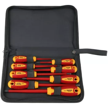   TRACON SDSETOF8 - Csavarhúzó 8as szett, 1000V-raszig., CrV, SLPH, tartóban SL 2.5, 4, 5.5, 6.5, PH0-3, AC 1000V