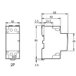TRACON SHK2-63 - Installációs kontaktor 230V AC, 50Hz, 2 Mod, 2×NO, AC1/AC7a, 63A