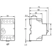 TRACON SHK4-40K - Installációs kontaktor 230V AC, 50Hz, 3 Mod, 4×NO, AC1/AC7a, 40A