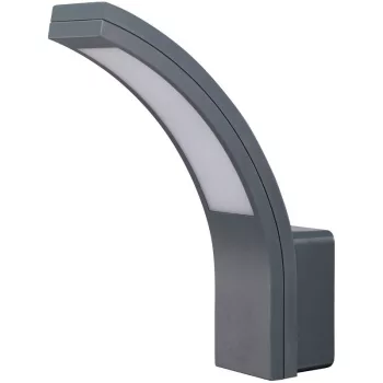   TRACON SLIBA15W - Fali lámpatest, ívelt forma, antracit 230 VAC, 15 W, 4500K, IP54, 1100lm, EEI=G