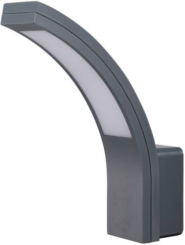 TRACON SLIBA15W - Fali lámpatest, ívelt forma, antracit 230 VAC, 15 W, 4500K, IP54, 1100lm, EEI=G