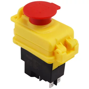   TRACON SSTM-01 - Relés biztonsági kapcsoló, gombafejű reteszeléssel 4PIN, 230VAC, 12A/AC3, IP54, 6,3×0,8
