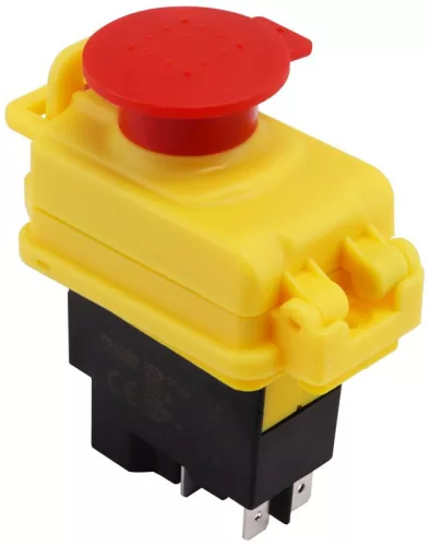 TRACON SSTM-01 - Relés biztonsági kapcsoló, gombafejű reteszeléssel 4PIN, 230VAC, 12A/AC3, IP54, 6,3×0,8