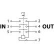 TRACON SSTM-317 - Relés biztonsági kapcsoló, gombafejű reteszeléssel 7PIN, 400 VAC, 8A/AC3, IP54, 6,3×0,8