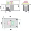 TRACON SSTM-327 - Relés biztonsági kapcsoló 7PIN, 400 VAC, 8A/AC3, IP54, 6,3×0,8