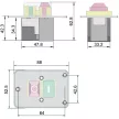 TRACON SSTM-327 - Relés biztonsági kapcsoló 7PIN, 400 VAC, 8A/AC3, IP54, 6,3×0,8