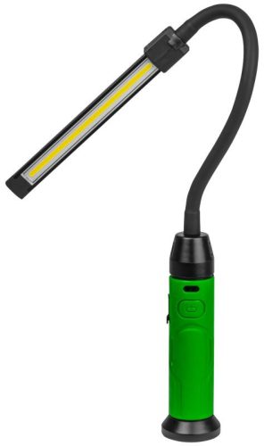 TRACON STLCN10W - Akkumulátoros LED kézi lámpa 10+1,5W, 6500K, 3,7V, 4000mAh, 800/90lm, 8 h, IP44