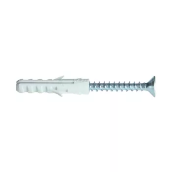   TRACON T6CS-PA - Normál tipli+csavar, szürke M6×30mm, PA6.6