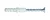 TRACON T6CS-PA - Normál tipli+csavar, szürke M6×30mm, PA6.6