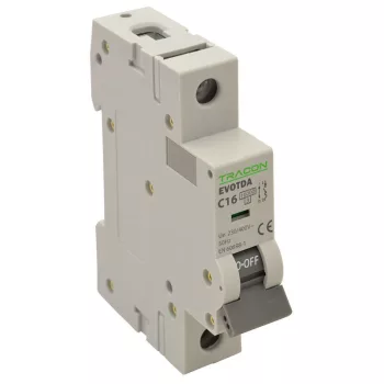   TRACON TDA-1B-40 - Kismegszakító, 1 pólus, B karakterisztika 40A, B, 1P, 10kA
